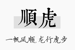 顺虎名字的寓意及含义