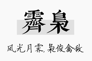 霁枭名字的寓意及含义