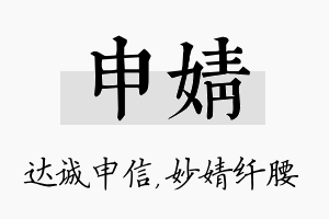 申婧名字的寓意及含义