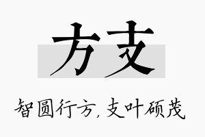 方支名字的寓意及含义