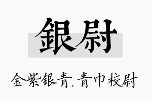 银尉名字的寓意及含义