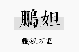 鹏妲名字的寓意及含义