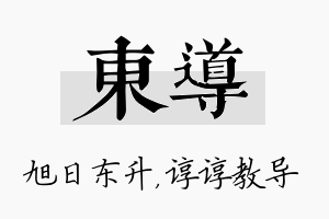 东导名字的寓意及含义