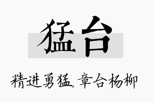 猛台名字的寓意及含义