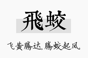 飞蛟名字的寓意及含义