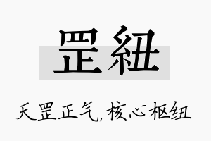 罡纽名字的寓意及含义