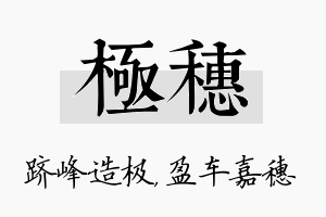 极穗名字的寓意及含义