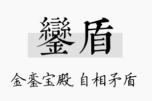 銮盾名字的寓意及含义