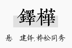 铎桦名字的寓意及含义