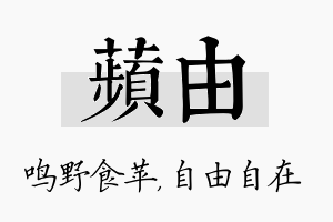 苹由名字的寓意及含义