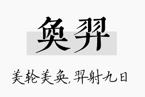 奂羿名字的寓意及含义