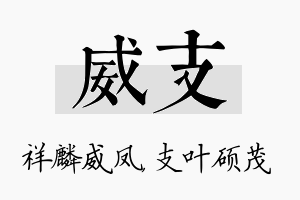 威支名字的寓意及含义