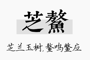 芝鳌名字的寓意及含义