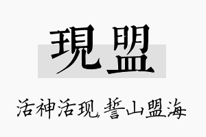 现盟名字的寓意及含义