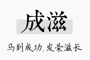 成滋名字的寓意及含义