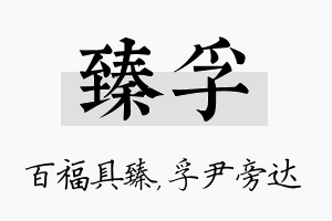 臻孚名字的寓意及含义