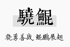 骁鲲名字的寓意及含义