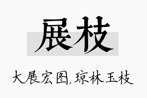 展枝名字的寓意及含义