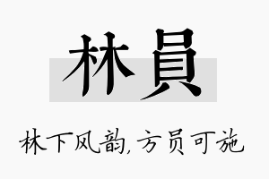 林员名字的寓意及含义