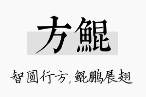 方鲲名字的寓意及含义