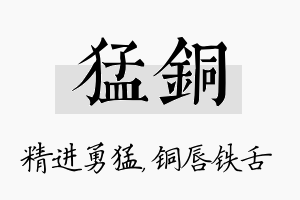 猛铜名字的寓意及含义