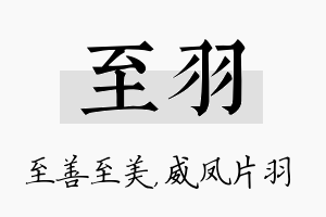 至羽名字的寓意及含义