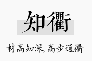 知衢名字的寓意及含义