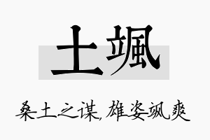 土飒名字的寓意及含义