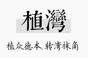 植湾名字的寓意及含义