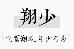 翔少名字的寓意及含义