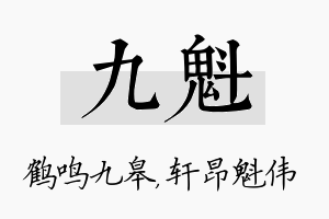 九魁名字的寓意及含义