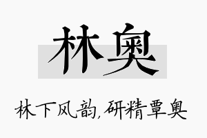 林奥名字的寓意及含义