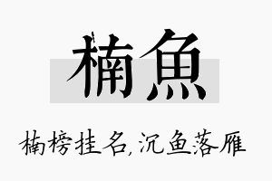 楠鱼名字的寓意及含义