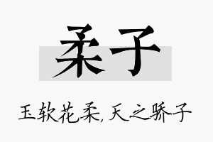 柔子名字的寓意及含义