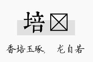 培洺名字的寓意及含义