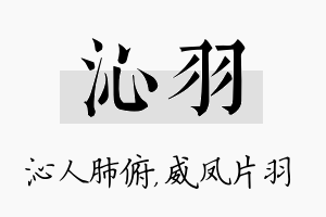 沁羽名字的寓意及含义