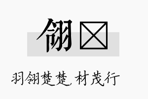 翎絜名字的寓意及含义