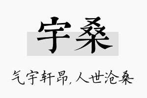 宇桑名字的寓意及含义