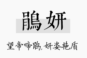 鹃妍名字的寓意及含义