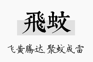 飞蚊名字的寓意及含义