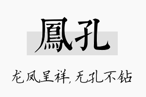 凤孔名字的寓意及含义