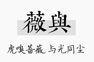 薇与名字的寓意及含义