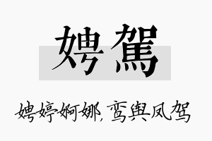 娉驾名字的寓意及含义