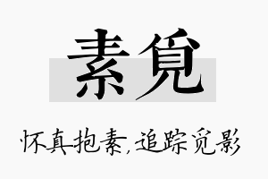 素觅名字的寓意及含义