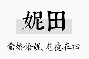 妮田名字的寓意及含义