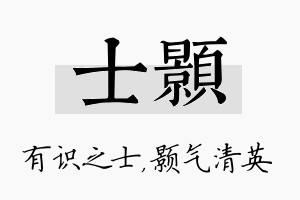 士颢名字的寓意及含义