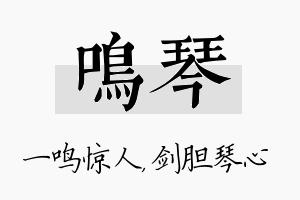 鸣琴名字的寓意及含义