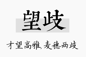 望歧名字的寓意及含义