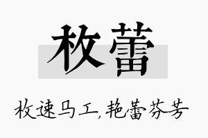 枚蕾名字的寓意及含义