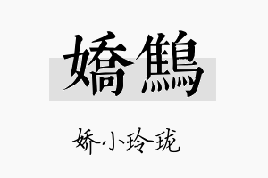 娇鹪名字的寓意及含义